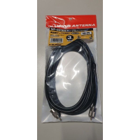 Coax kabel met 2 pl pluggen 3 meter